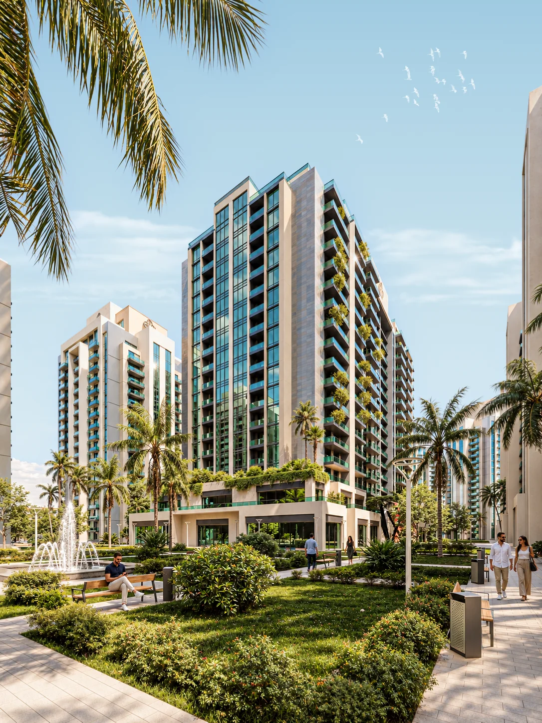 Residential Towers — Exterior visualization